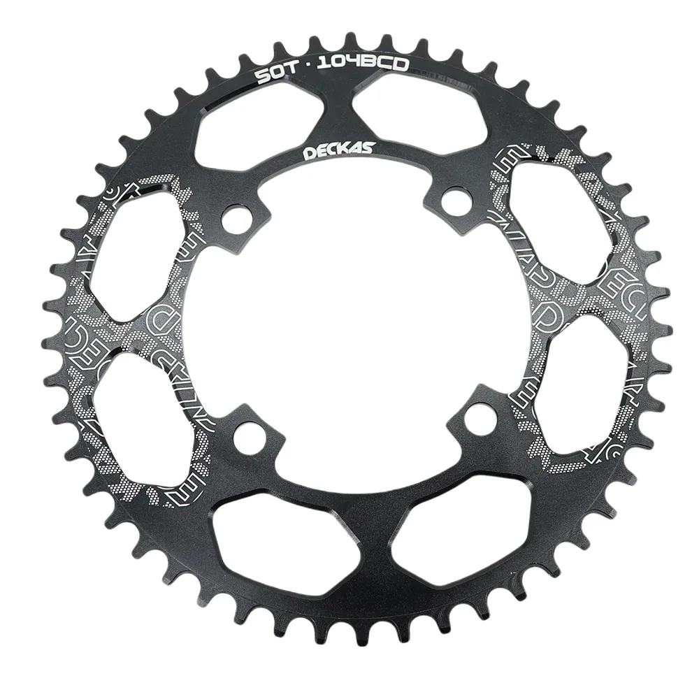Deckas 104BCD Chainring Round for MTB Bike 30 32 34 36 42 48 50