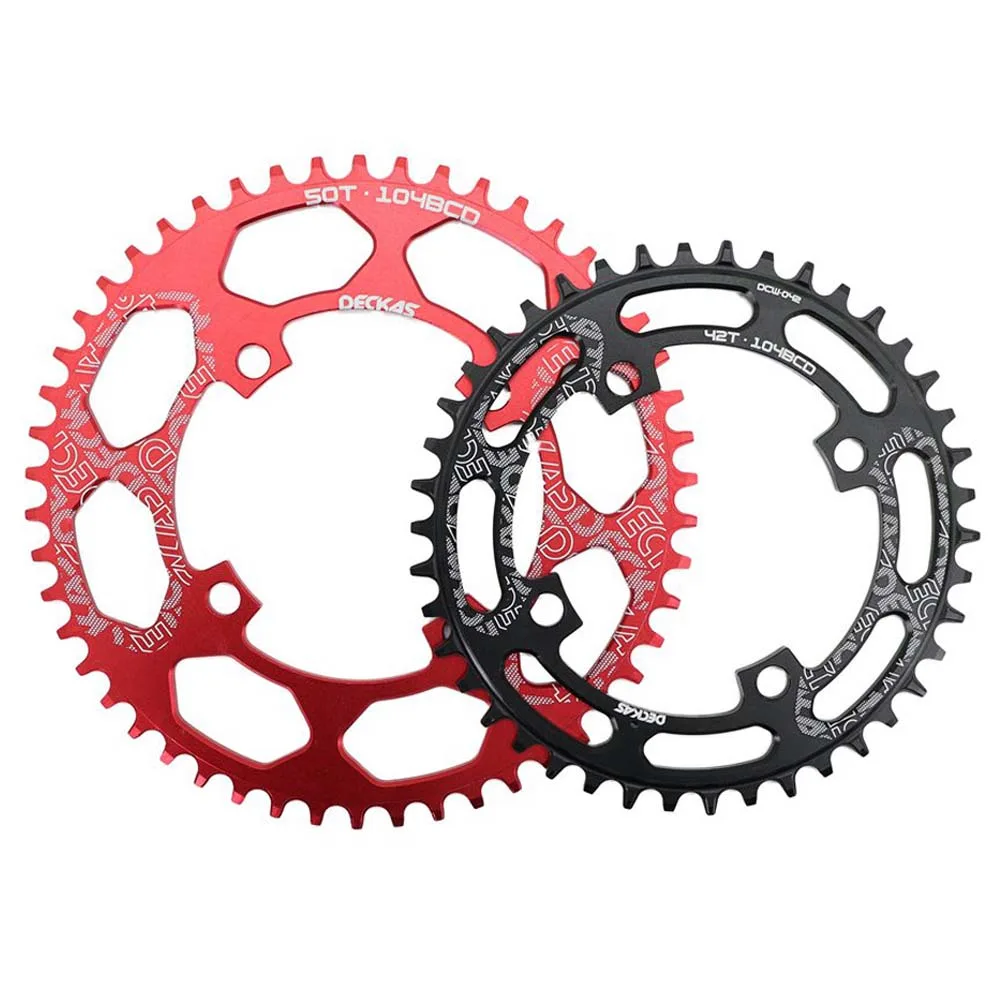 Deckas 104BCD Chainring Round for MTB Bike 30 32 34 36 42 48 50