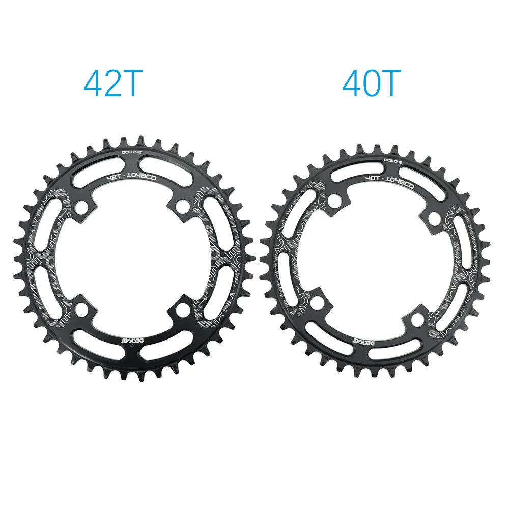 Deckas 104BCD Chainring Round for MTB Bike 30 32 34 36 42 48 50