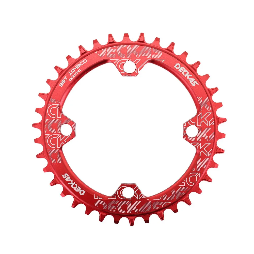 Deckas 104BCD Chainring Round for MTB Bike 30 32 34 36 42 48 50 52T