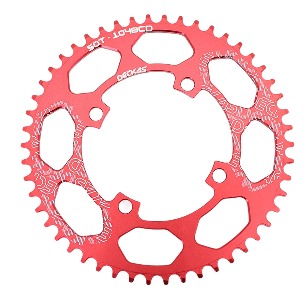Deckas 104BCD Chainring Round for MTB Bike 30 32 34 36 42 48 50