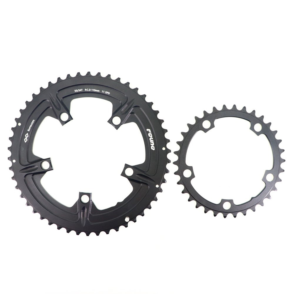 Deckas FOVNO Double Chainring 110BCD road bike round 2x chainring 50t 35t 34t 52t 36t 53t 39t