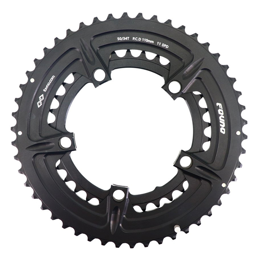 Deckas FOVNO Double Chainring 110BCD road bike round 2x chainring 50t 35t 34t 52t 36t 53t 39t