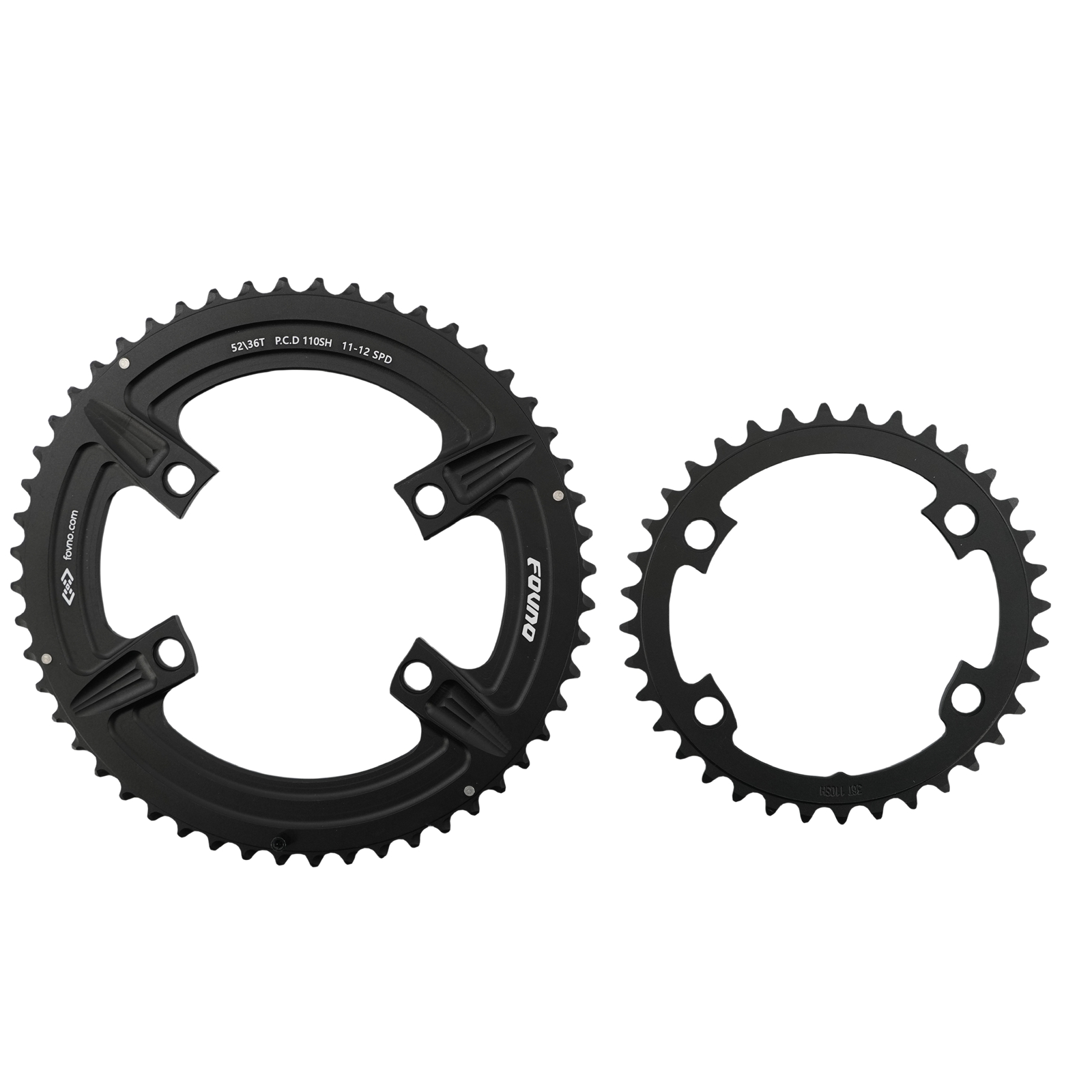 Fovno double bike chainring 2x round for road bike gravel R7100/R8100/R9200