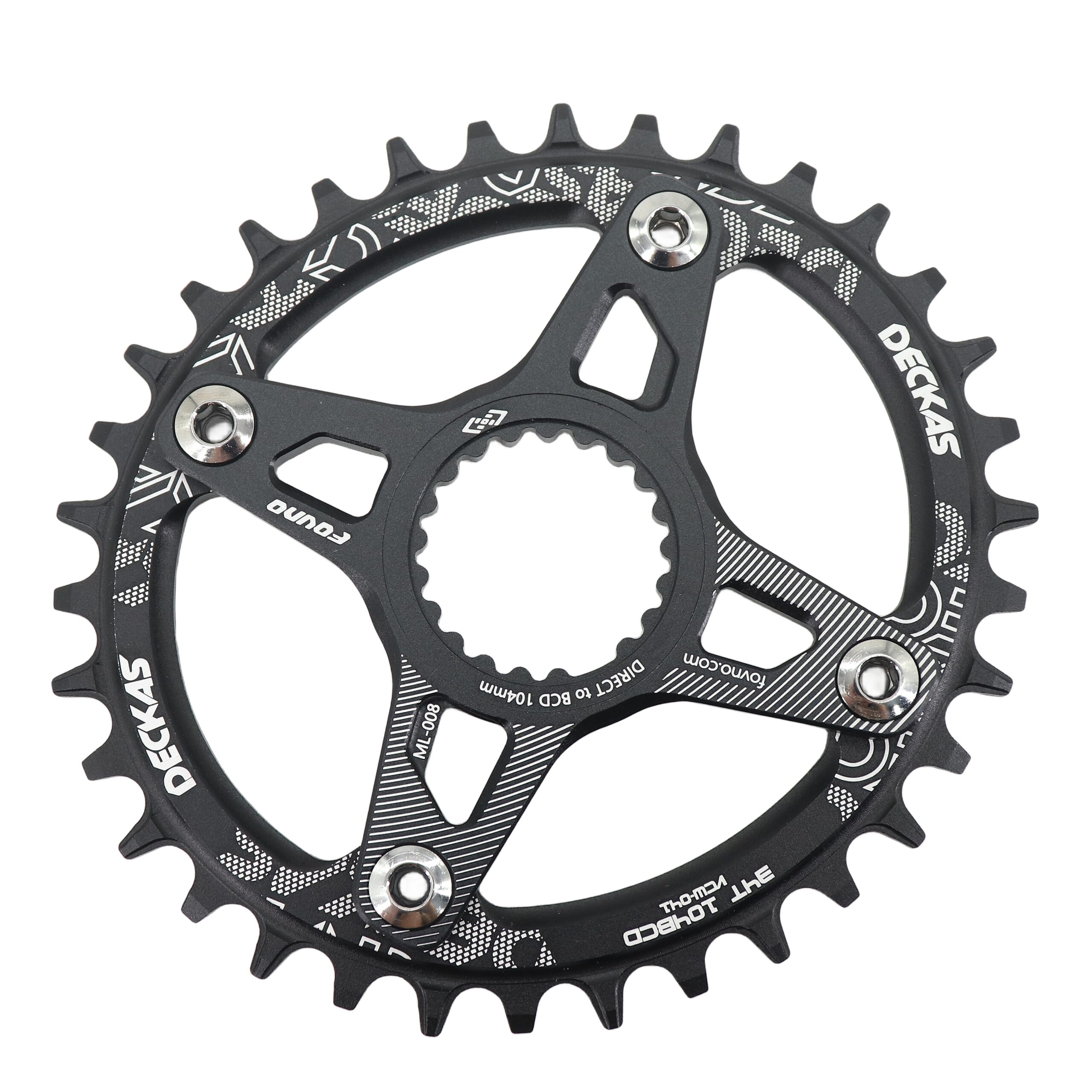 Deckas Chainring Round Oval for Shimano Direct Mount Spider adapter 12 speed M6100 M9100 M9120 M8100 M8120 M8130 M7100 MT900 XTR SLX