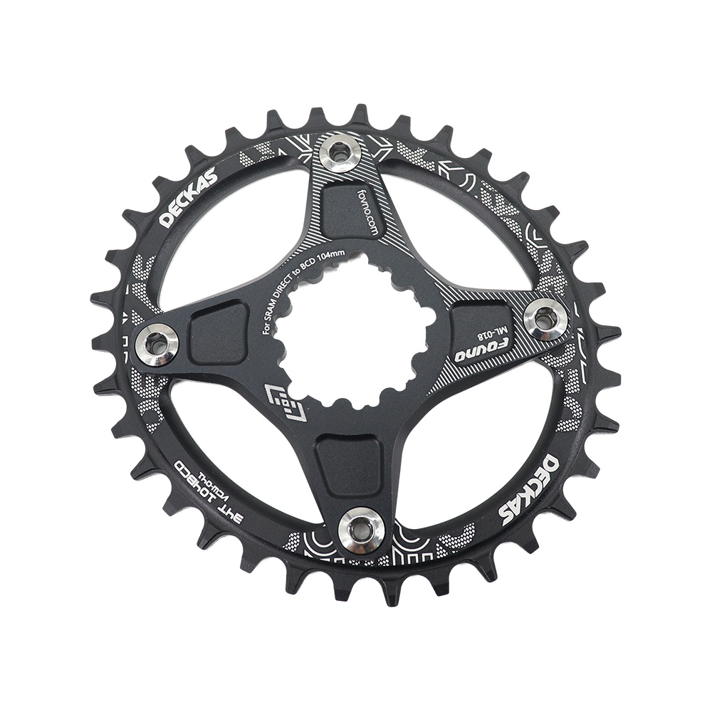 Deckas Round Oval Chainring 6mm Offset for Sram XX1 Eagle X01 GX X1 X0 X9 DM 32T 34T 36 38 MTB Road Bike Direct Mount