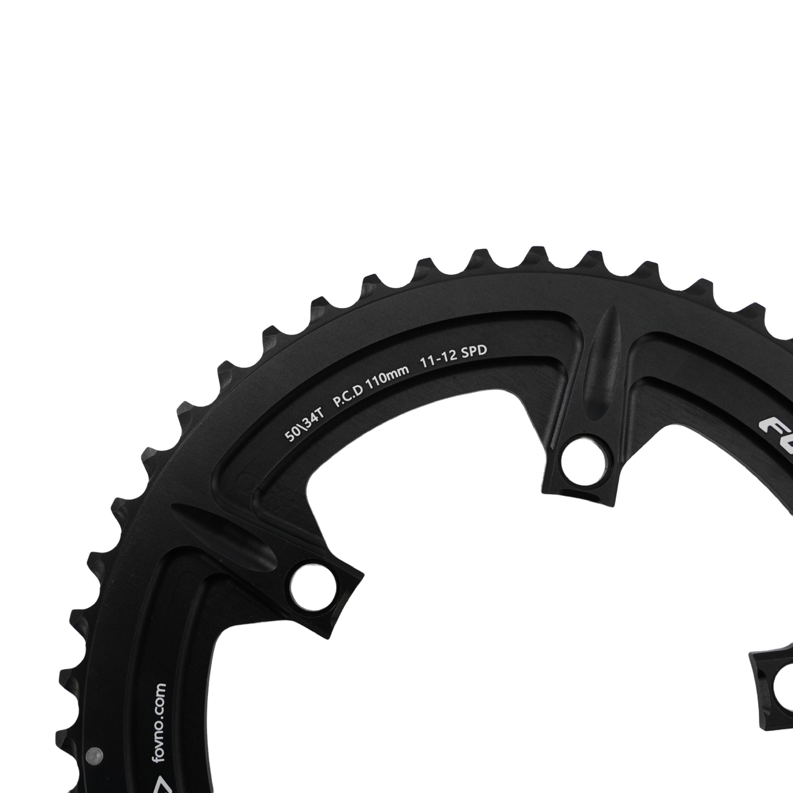 Fovno double chainring 110bcd road bike round 2x chainring 50t 35t 34t 52t 36t 53t 39t for sram red rival s350 s900 deckas