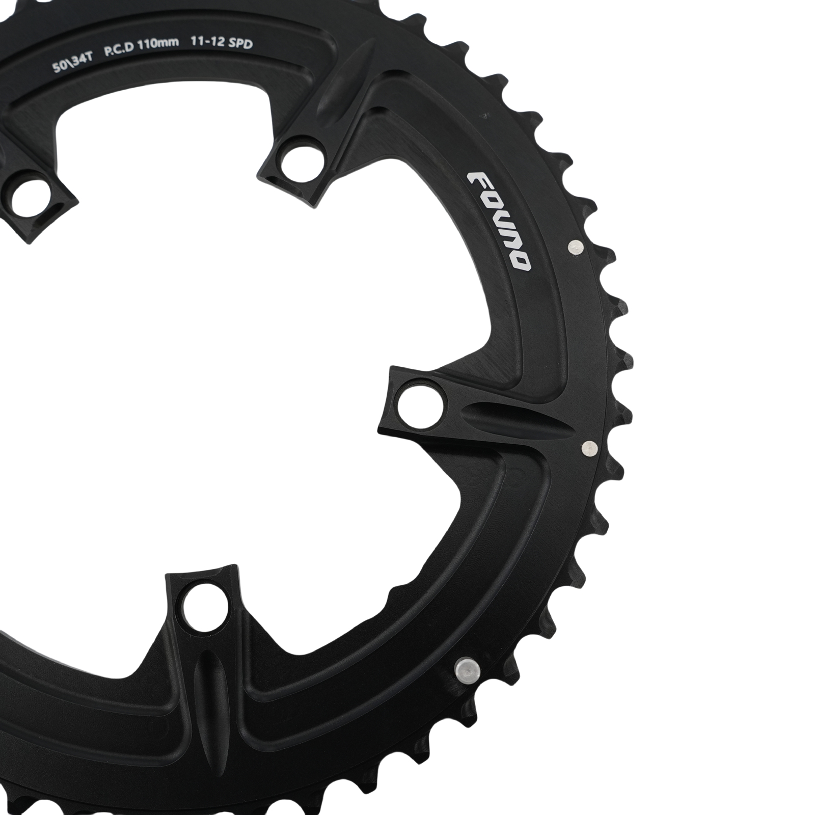 Fovno double chainring 110bcd road bike round 2x chainring 50t 35t 34t 52t 36t 53t 39t for sram red rival s350 s900 deckas